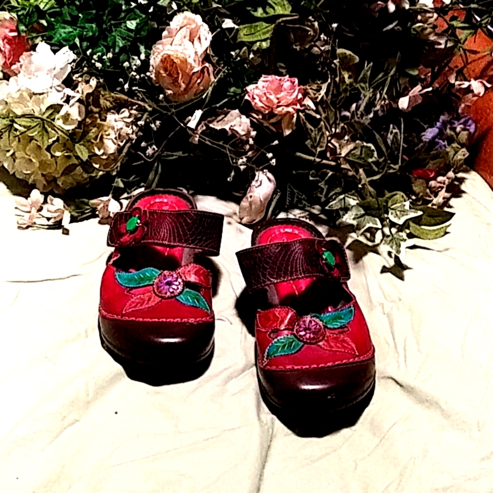 Spring step leather shoes (487)